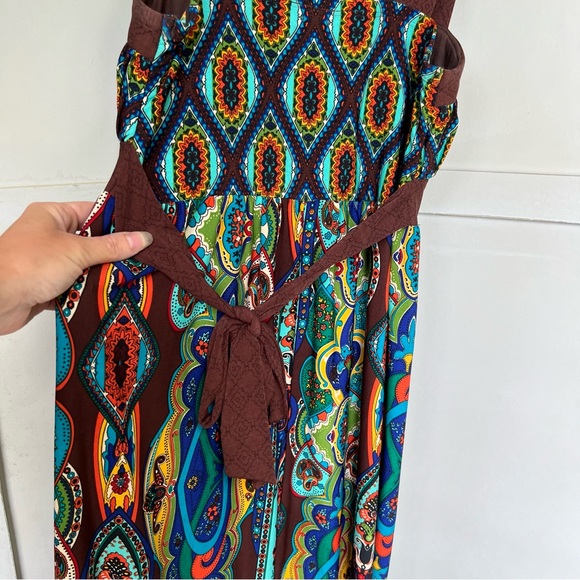 Sexy psychedelic boho mini dress - Picture 4 of 16